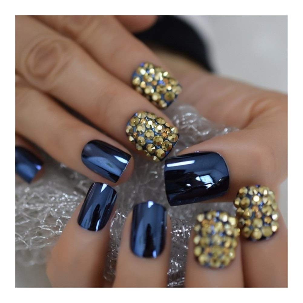 Amazon.com: Nails Extra Long Jewelry Pre-Designed Nails Natural AB Stones  Decoration Tips (Color : L5536) : Beauty & Personal Care