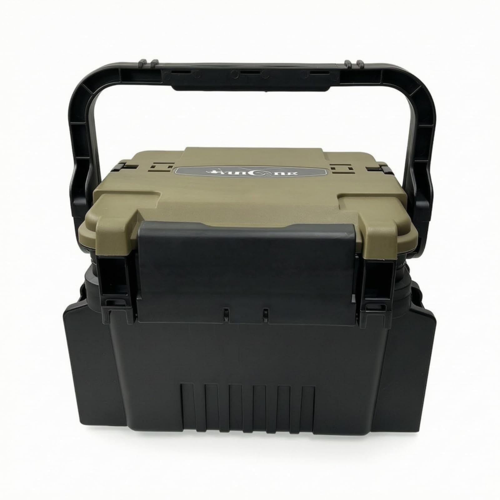 Caja Pesca con Asa Práctico, Negro, Pequeño | Compacto, Caja Aparejos Pesca, para Muelle, Garaje, Pescadores