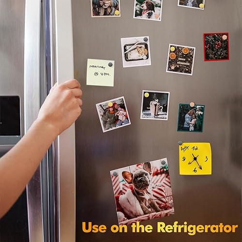 Miniatura 6 de RHINOCATS Imanes para refrigerador, imanes fuertes, pequeños imanes redondos de tierras raras para refrigerador, manualidades, pizarra, imanes de