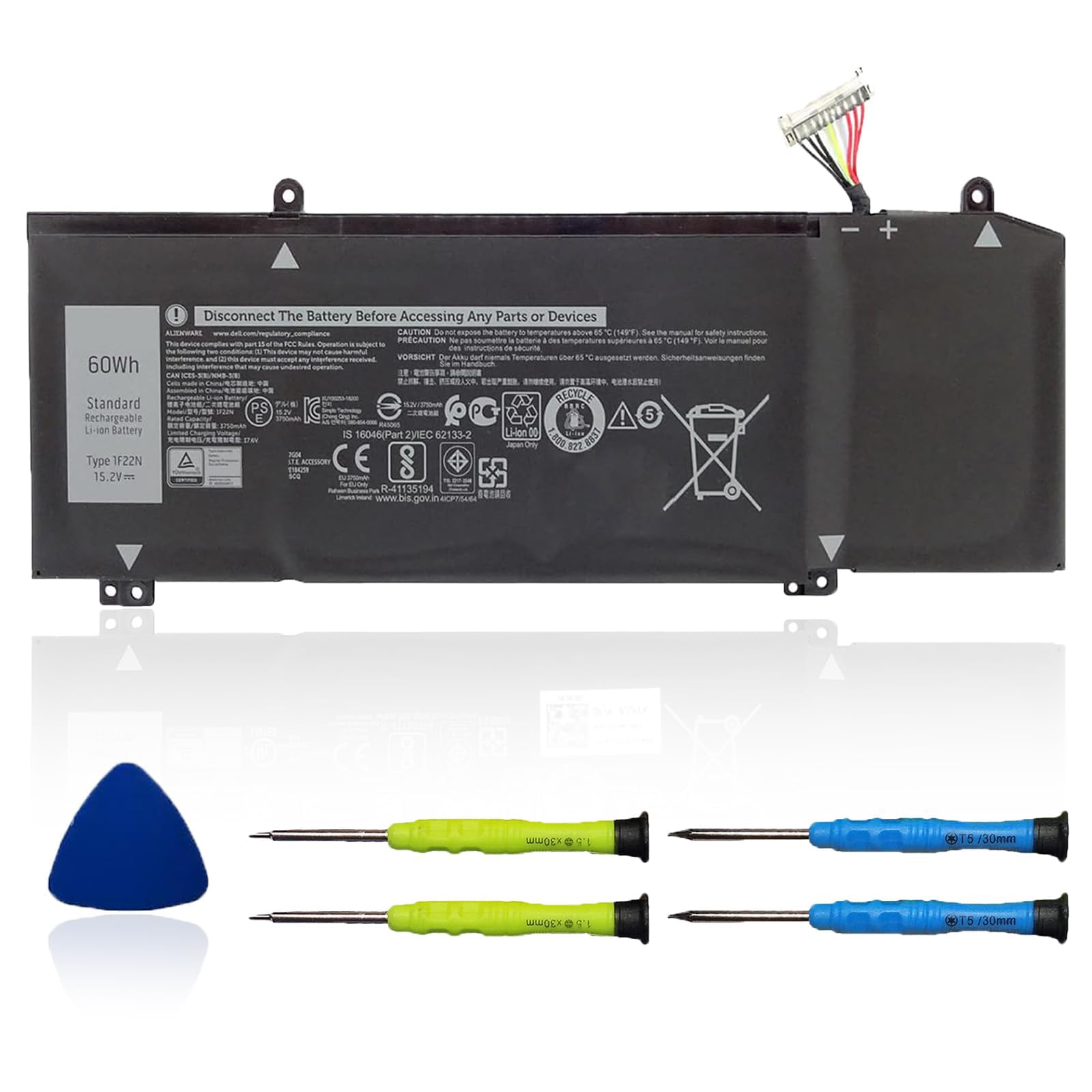 Amazon.com: OUWEE 1F22N Laptop Battery for Dell Alienware M15 R1
