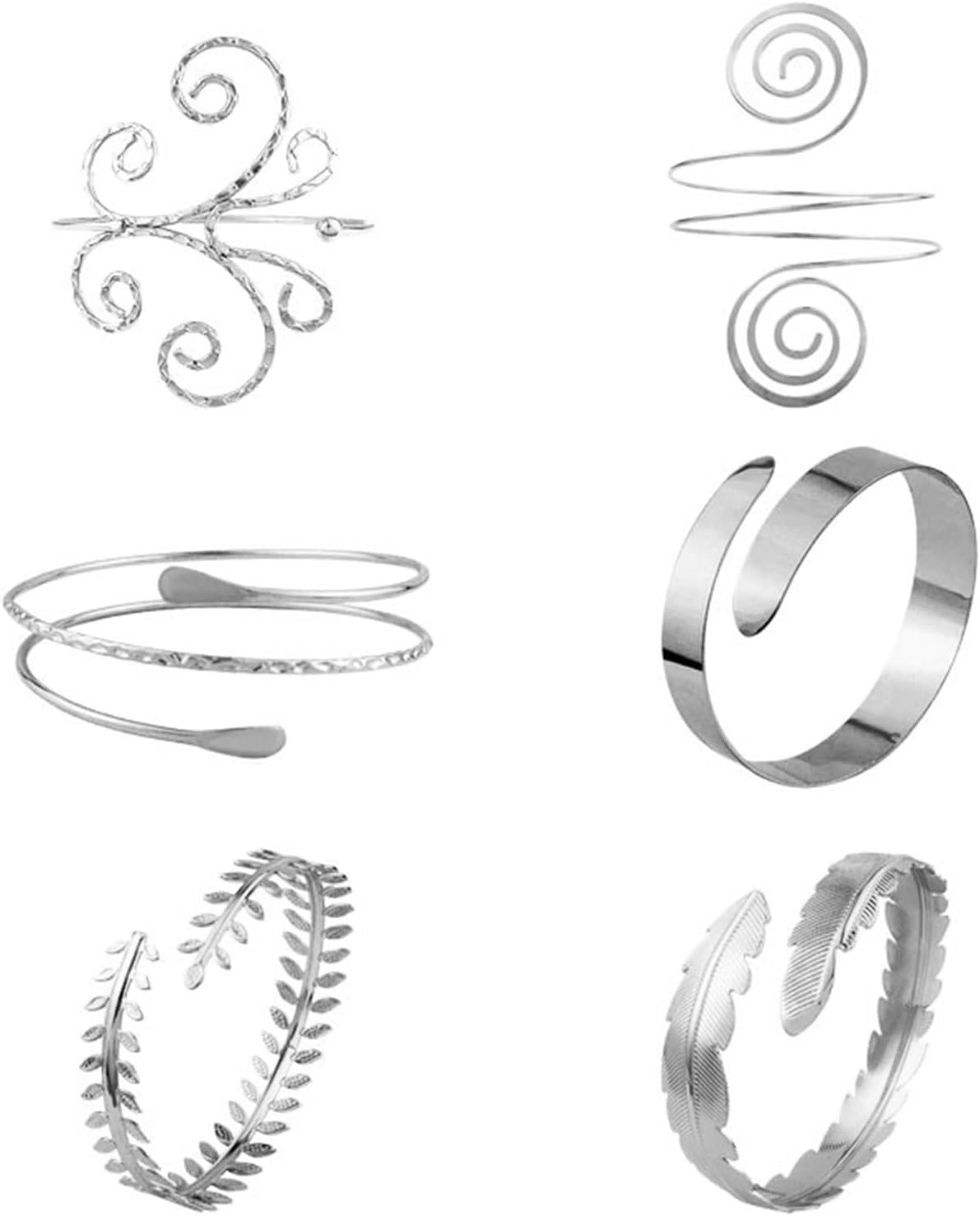 HUASAI Gold Arm Cuff for Women Upper Arm Cuff Jewelry Toga Greek Goddess Costume Accessories Gold Cuff Bangle Bracelets