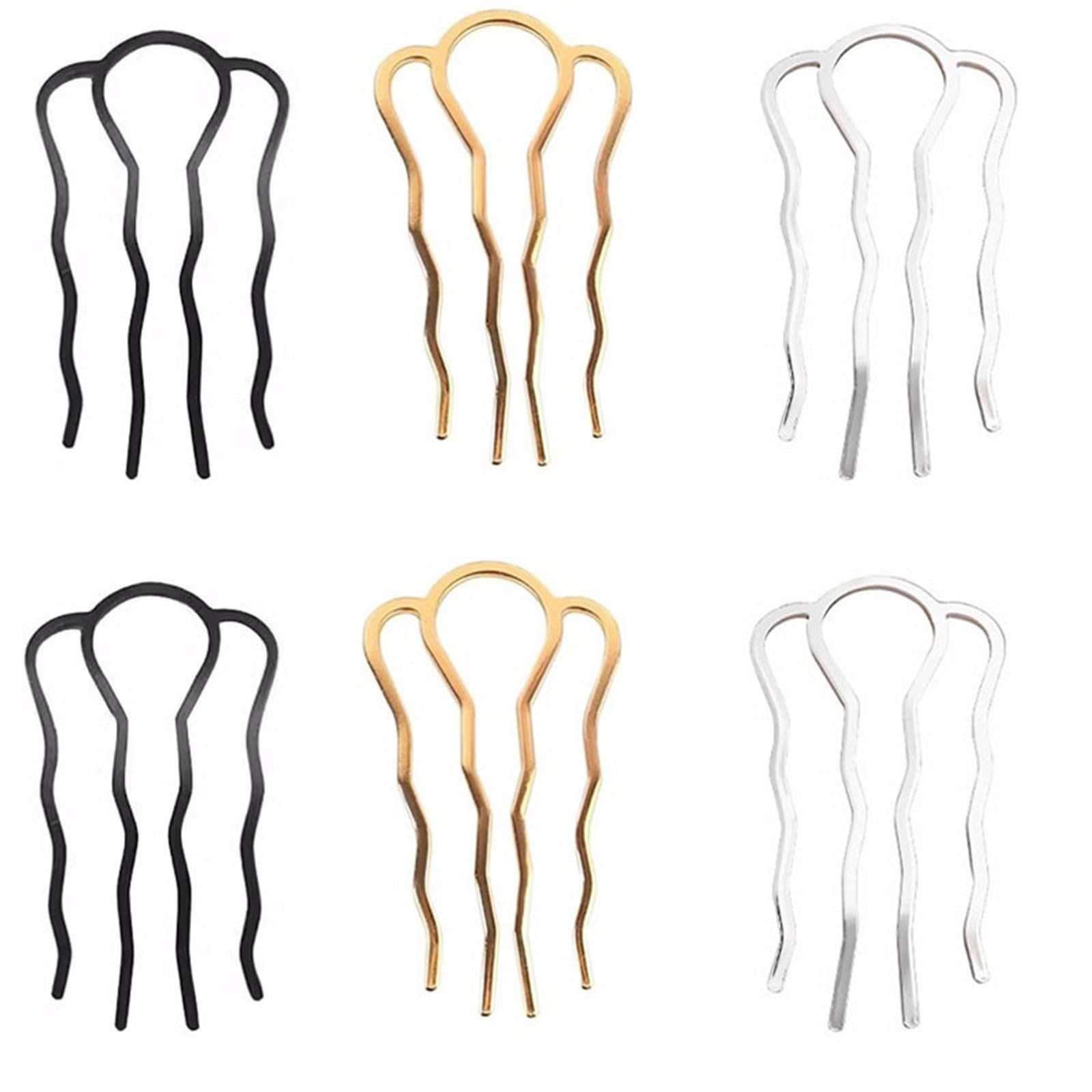MICFENY Metal Hair Clip Comb Practical Hairpin For Easy Updos Hairstyles Lightweight Hair Accessories
