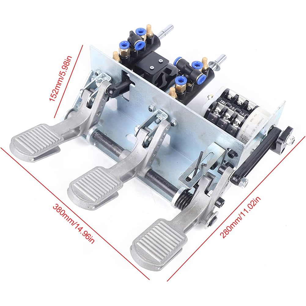3 Pedales Neumática Máquina Desmontadora De Neumáticos Válvula De Control De Aire, Marco De Aleación Pedal De Control Válvula Desmontadora De Neumáticos, Tubo De 8mm