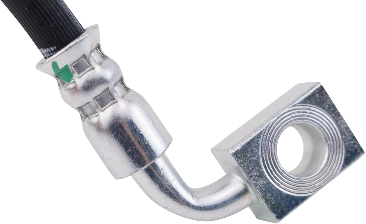 TRQ Rear Right Brake Hose Passenger Side Compatible with 2009-2011 Dodge Nitro 2008-2012 Jeep Liberty