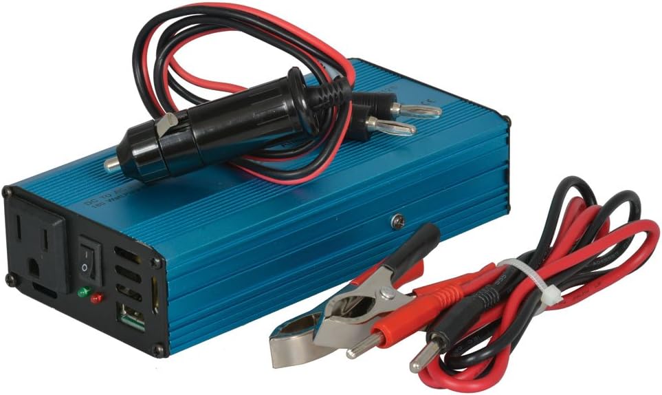 Arndt PWRI18012S-VP Pure Sine Wave Power Inverter with Cables, 180 W, 6-7/16" L x 3-3/16" W x 1-9/16" H, 3.19" Width, 6.44" Length