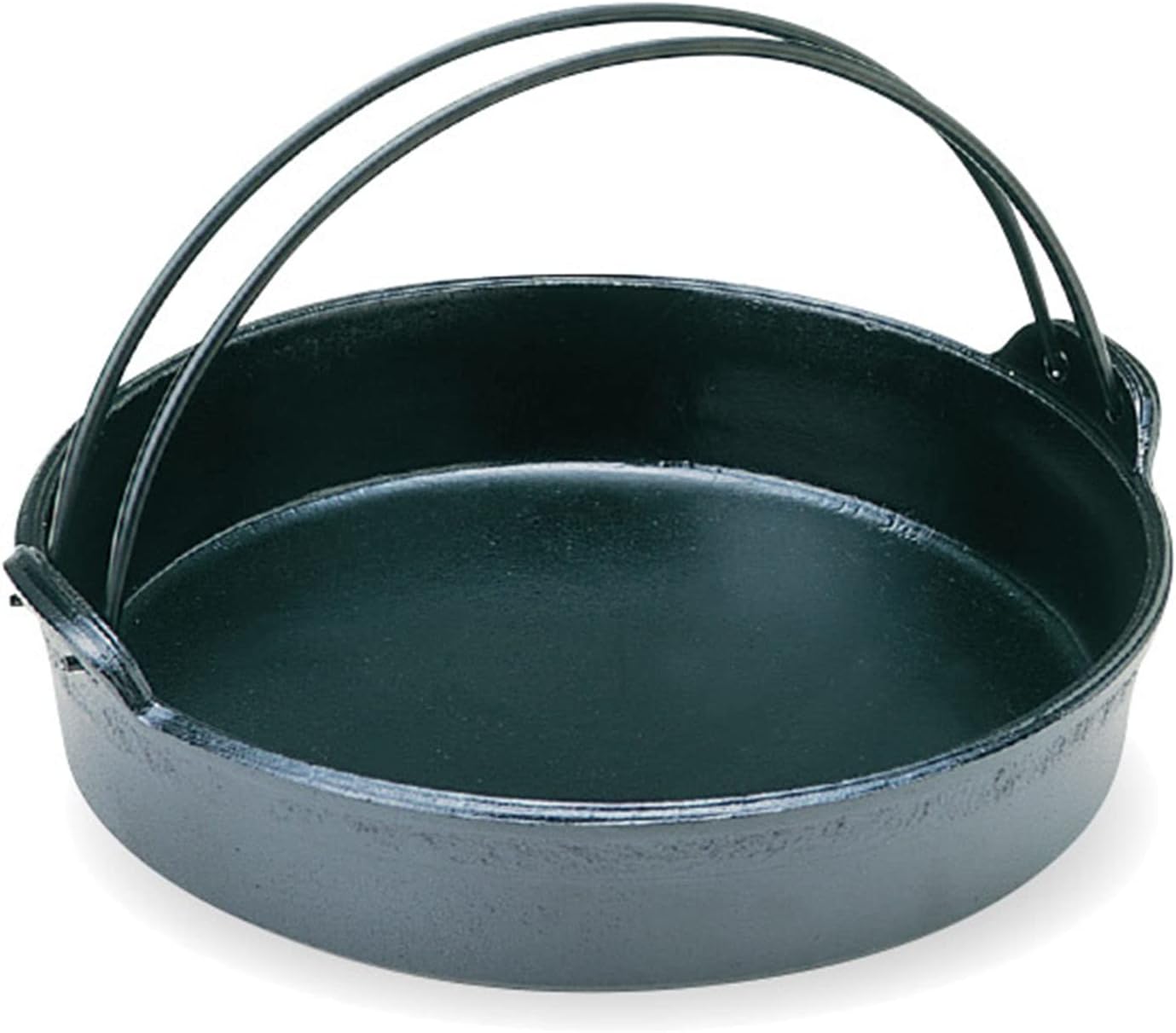 砺波商店(Tonamishouten) Hanging (Silicone Fluorine) 11.8 inches (30 cm) Sukiyaki Pot, 30cm, Black