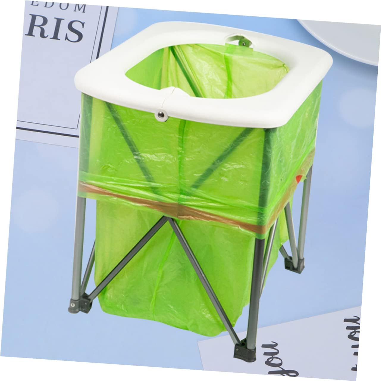 TOYANDONA Portable Emergency Folding Toilet for Camping Hiking Collapsible Bucket Camper Accessories