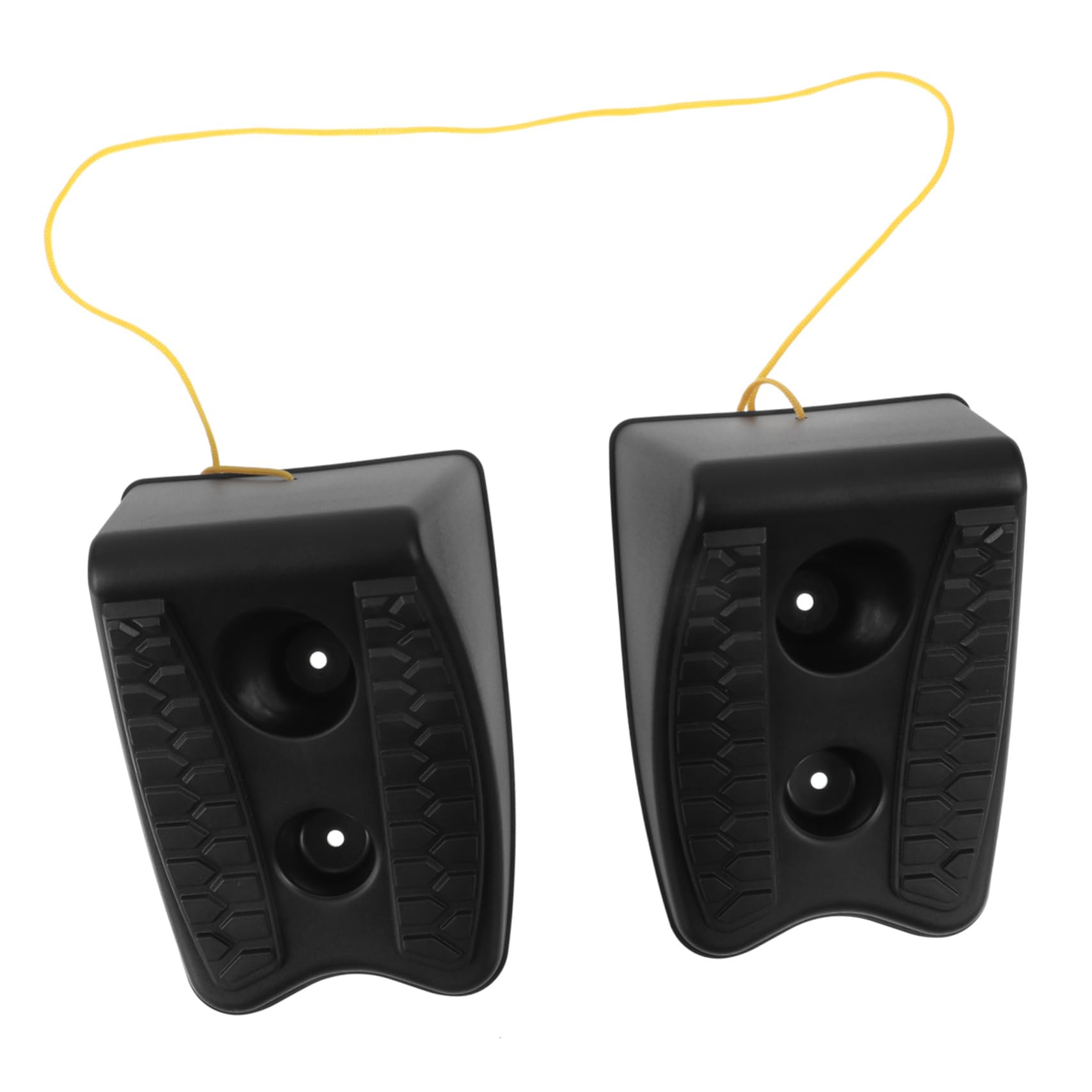 Gatuida Cuñas para Ruedas de Vehículo 2 Piezas Abs Negro para Coche