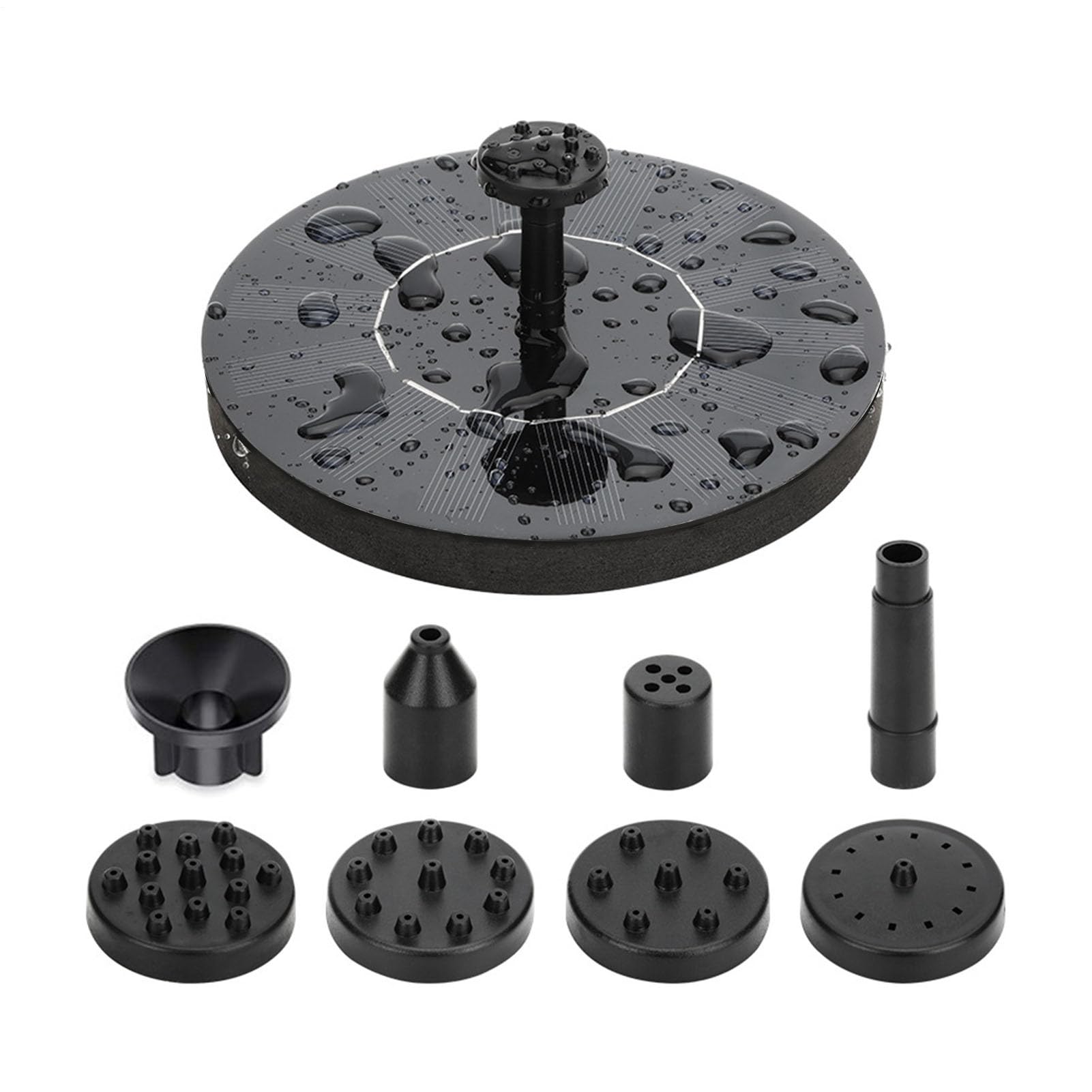 Solar Fountain Pump,Bird Bath Fountains - Solar Water Pump with 6 Water