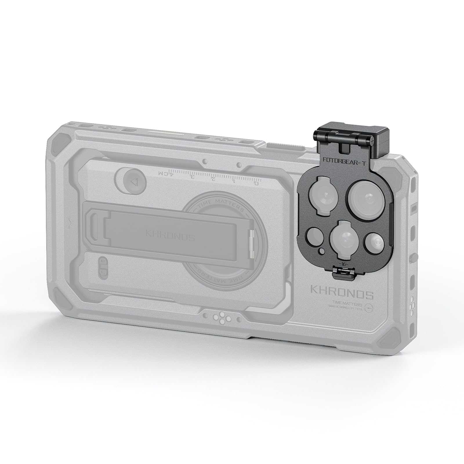 TILTA Khronos T Series - Adaptador de lente de montaje para iPhone 16 Pro/Pro Max, color gris espacial TK-IP16-TLA-SG