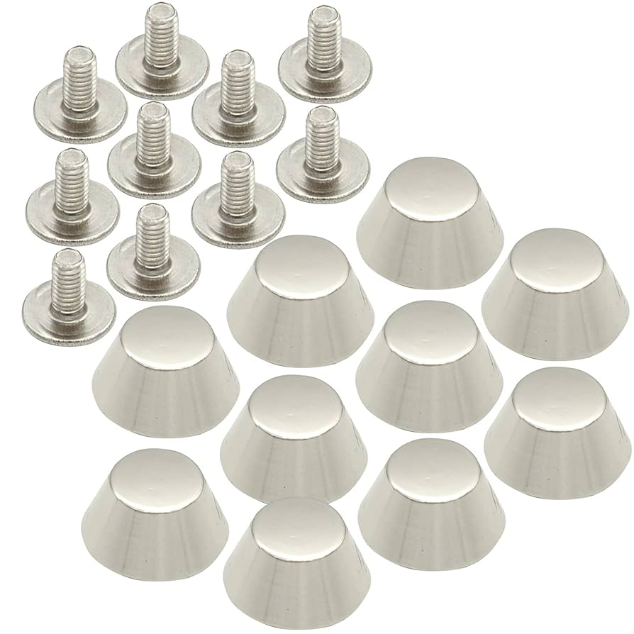 Amazon.co.jp: TSUKURIRO 底鋲 台形型 13mm ネジ バッグ カバン