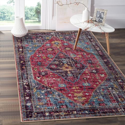 Lahome Machine Washable Area Rugs 3x5, Soft Entryway Rug Oriental...