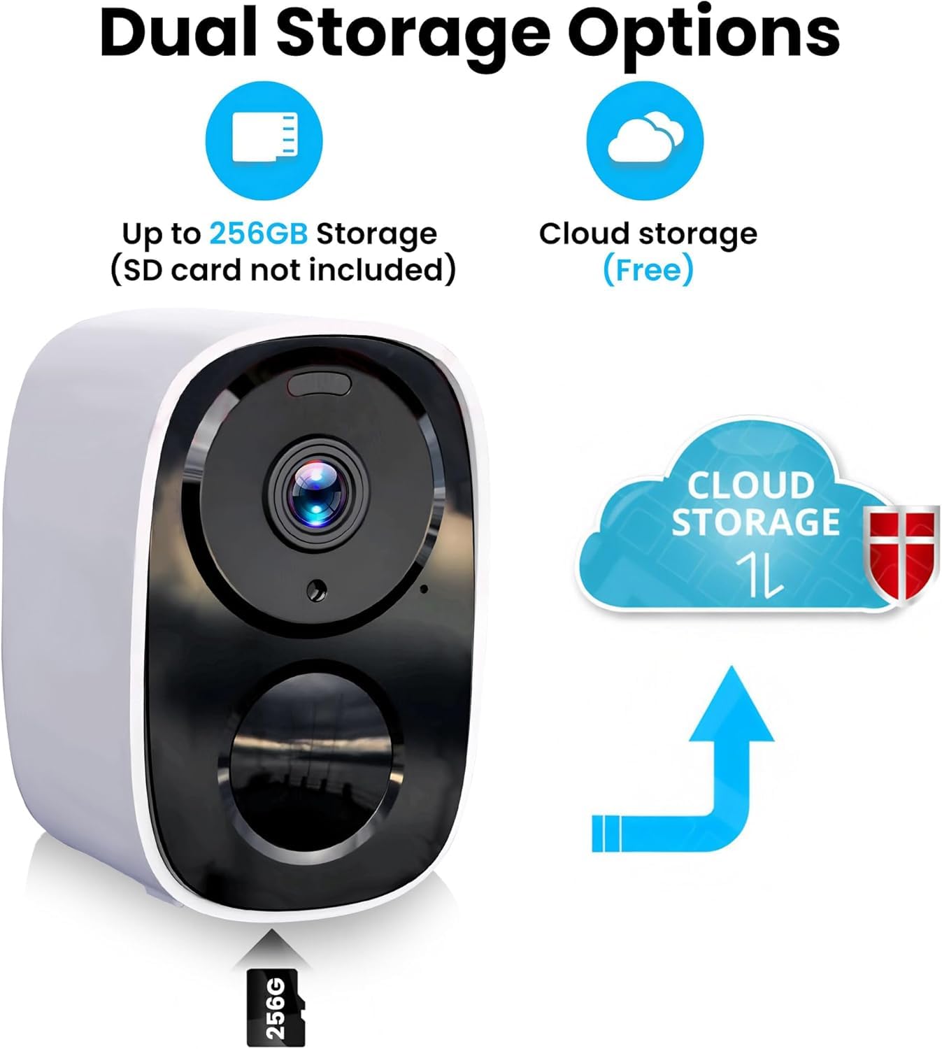 Wireless Security Camera 2Pack- Outdoor WiFi Security Cameras, Color Night Vision, AI/PIR Detection, 2-Way Talk, Cloud/SD, Weatherproof, Battery Powered Outdoor Cameras for Home Security Outside - 3