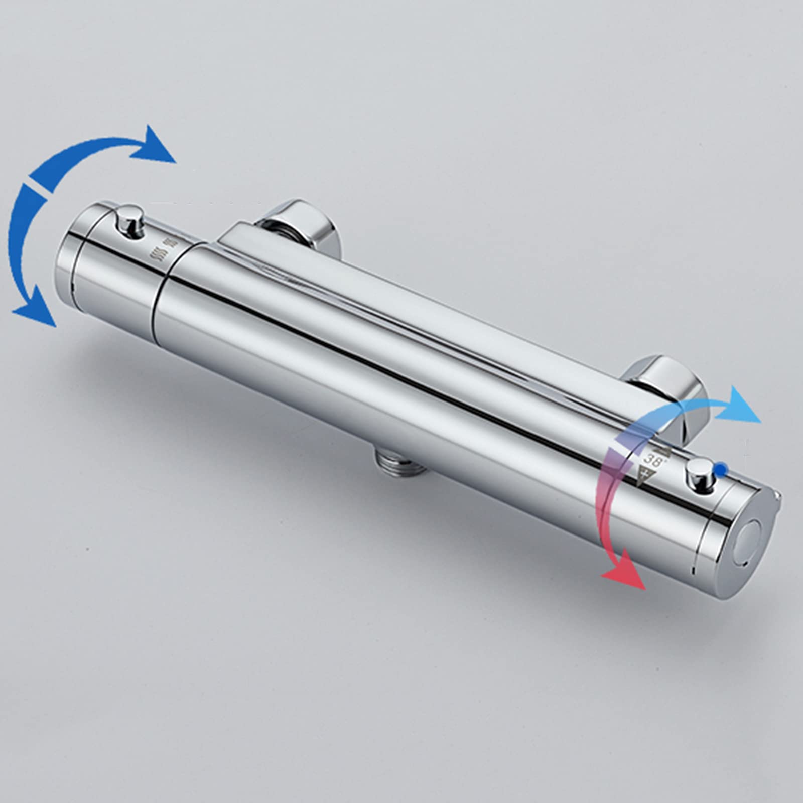 Rubinetto per vasca Termostato intelligente Rubinetto per vasca Miscelatore per vasca in ottone Solo 1 uscita (adatto per doccia a mano) Riempitore per vasca Miscelatore acqua calda e fredda Rubinetto