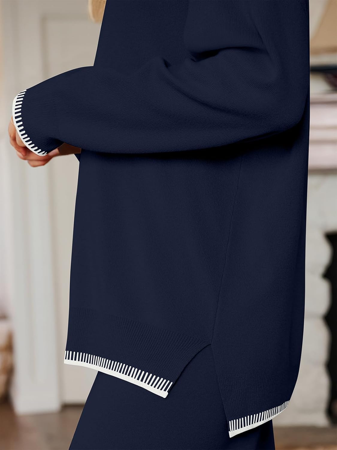 LILLUSORY 2 Piece Knit Lounge Sets Womens Matching Sweater Sets - Image 5