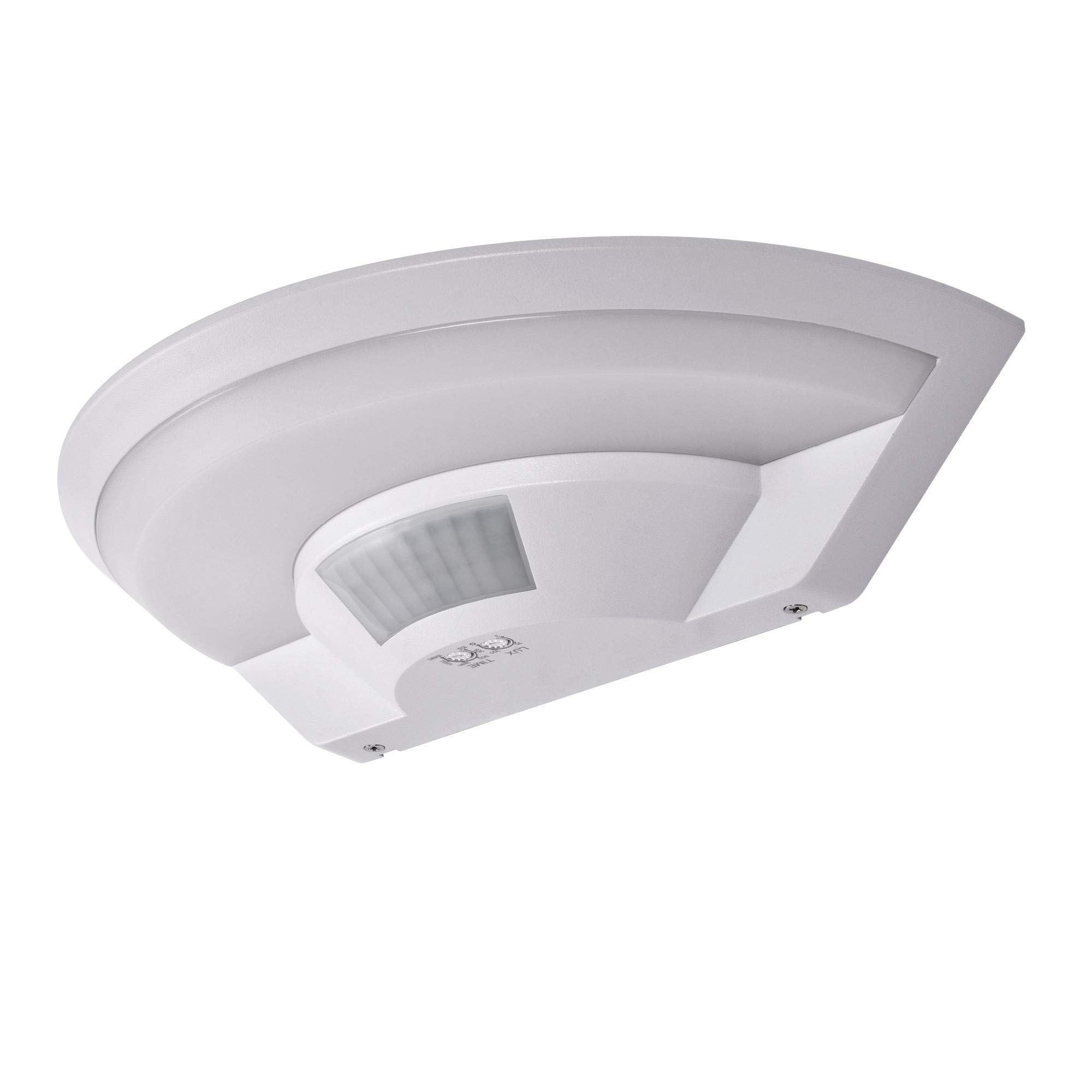 max K O M F O R T LED Außenleuchte mit Bewegungsmelder 10W IP54 – Moderne Wandleuchte SETA Weiß – 1450lm, 4000K Neutralweiß – Für Terrasse, Hauswand & Eingangsbereich