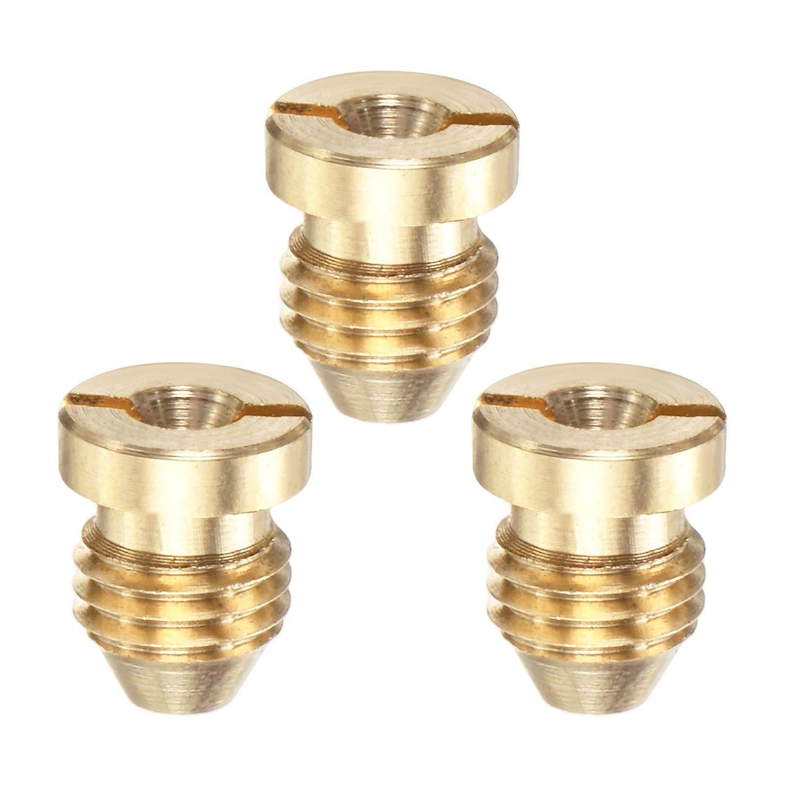 M METERXITY 3-Pack Foam Cannon Orifice Nozzle Tips, 1.05 mm Brass Replacement Thread Nozzle for Car Wash/Garden Hose Use/Snow Lather Lance, Universal Thread Tips [Brass Tone]