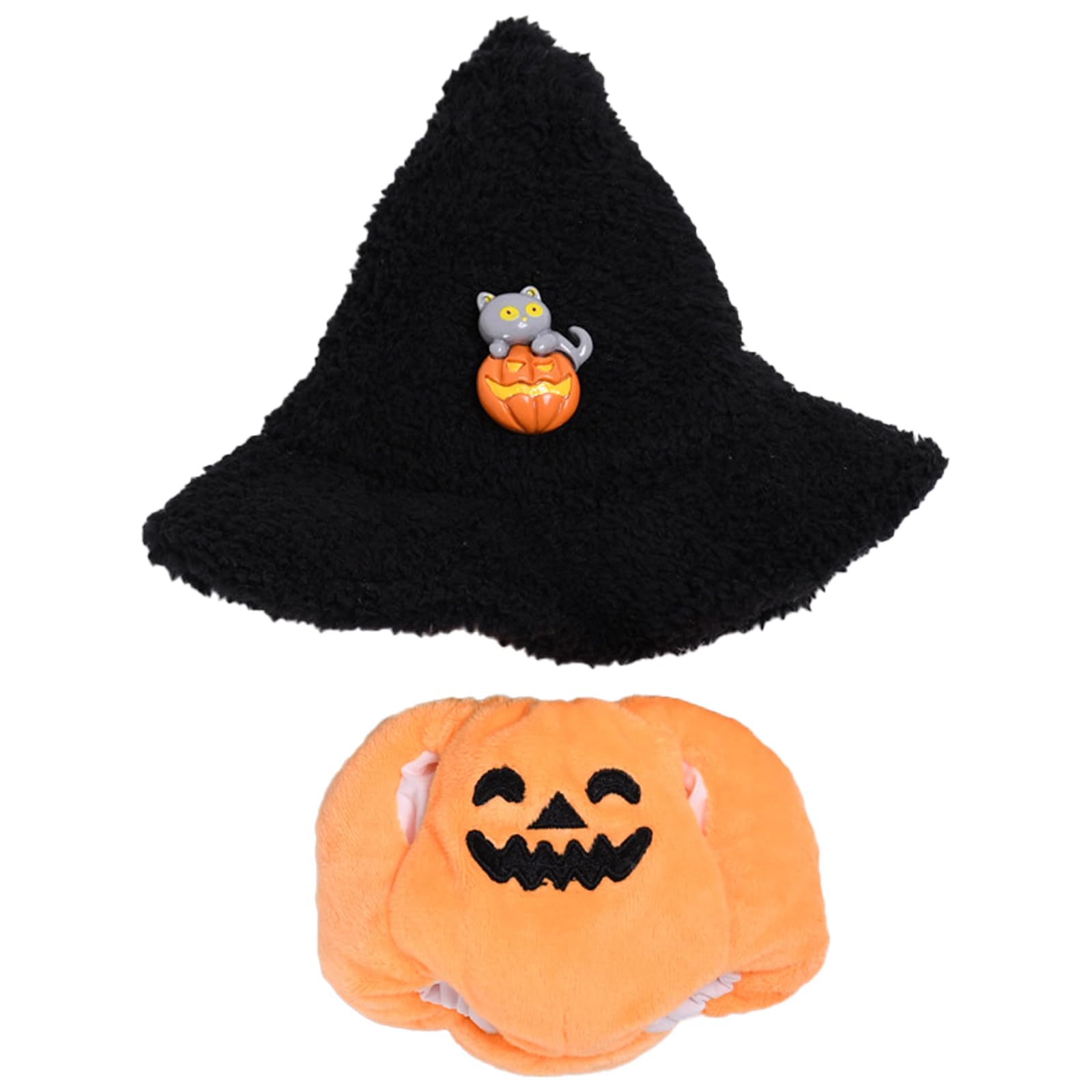 DAVBNM Doll Clothes, Stylish Clothes Doll Outfit Set, Halloween Pumpkin Plush Doll Set, Suitable For Stylish Accessories 15cm 17cm Doll - Image 2