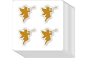 Delightful 1-Inch Angel Stickers Embellishments: Art, Craft, Kid's DIY, Calendars, Journaling
