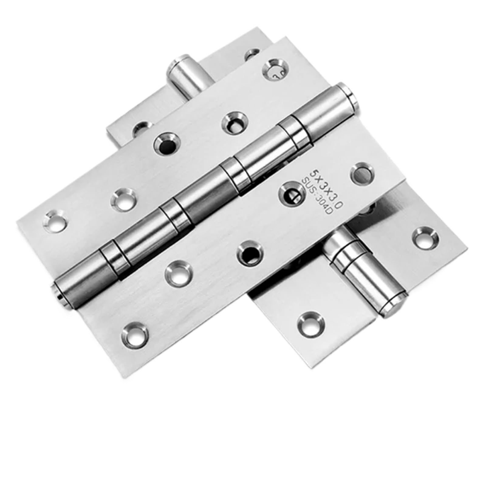 Flush Bolt for Double Door 4/5Inches 4Pcs (2Pair) Door Butt Hinges Furniture Hardware Accessories Flat Thick Hinge(4 inch)