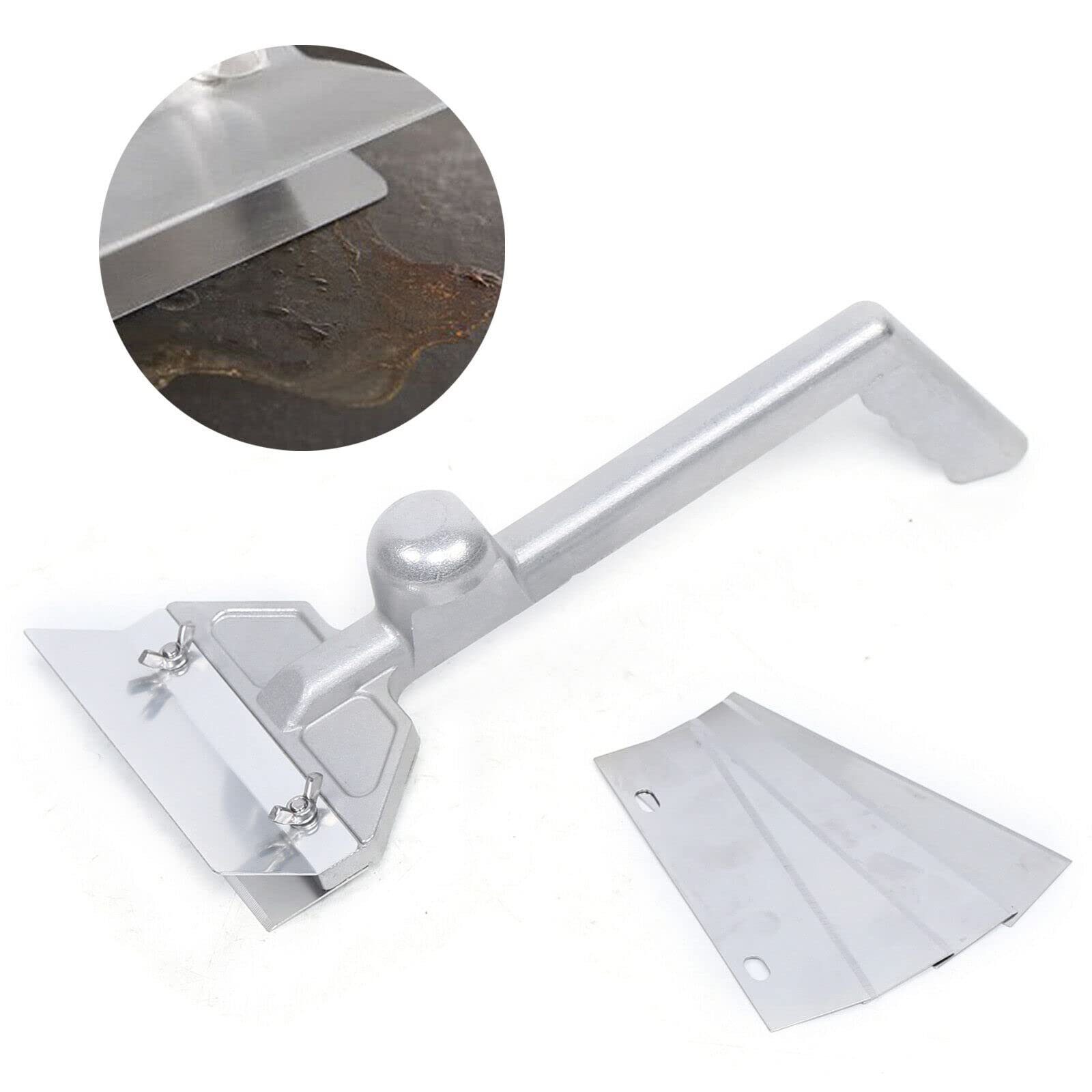 Spatola Triangolare Rigida Ilsa 12X10 Cm Acciaio Manico Plastica - Foto 4