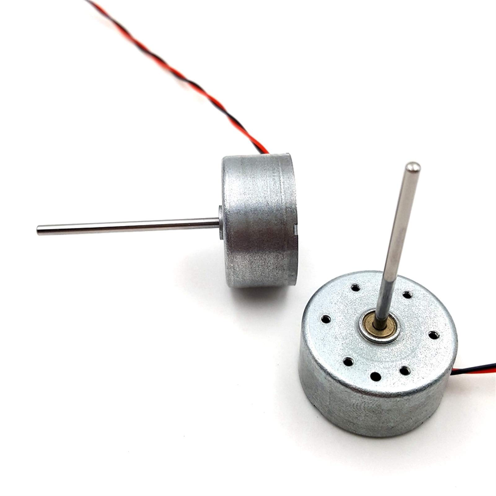 Leloo Motore Micro DC 300 – 1.5V-6V, 24x12.4mm, Albero 2x6mm – Mini Motore Elettrico Per Robotica, Modellismo, Giocattoli Solari E Progetti Fai Da Te - 6