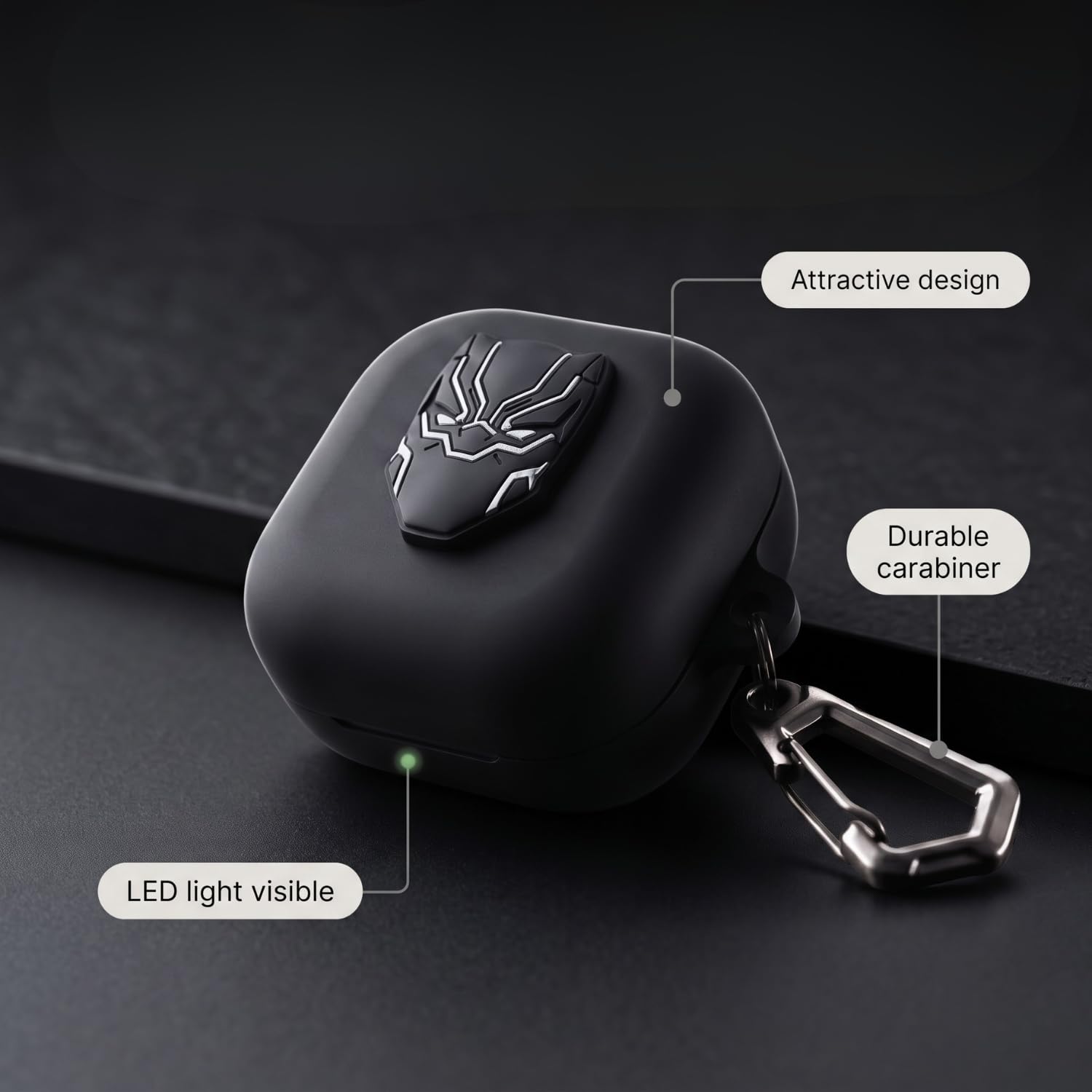 kapture case Compatible with Samsung Galaxy Buds 4/4 Pro, Samsung Galaxy Buds 4 case Cover with Hook, Cover with Silicone 360° Protection — Amazon image 4