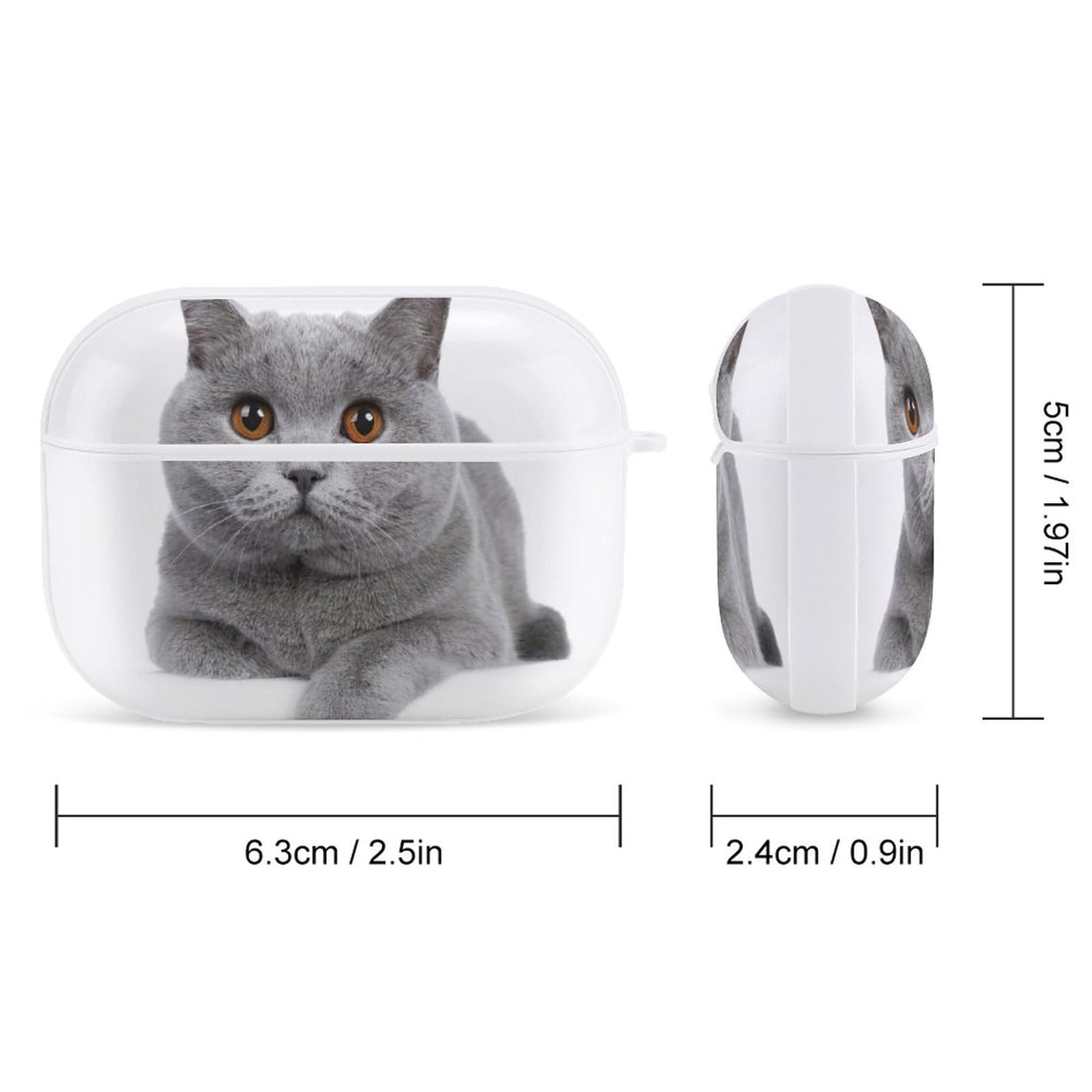 Amazon | 白い 猫 ペット ブリティッシュショートヘア AirPods