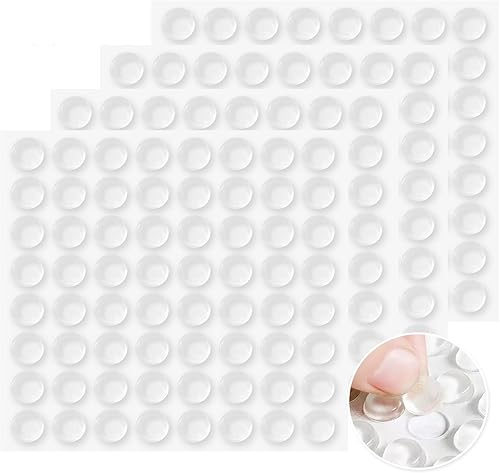 Miniatura 2 de Paquete de 256 parachoques transparentes para puerta de gabinete, parachoques de goma de 12 pulgada de diámetro, almohadillas autoadhesivas para