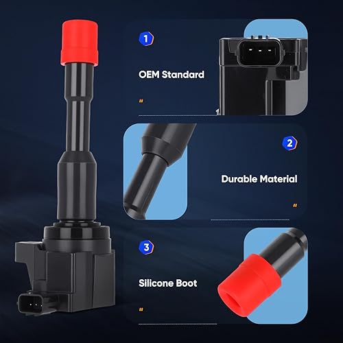 Vista 2007 de ECCPP Bobinas de encendido portátiles de repuesto para automóvil compatibles con Infiniti I30/para Nissan Maxima 3.0L V6 2000-2001 Reemplazo