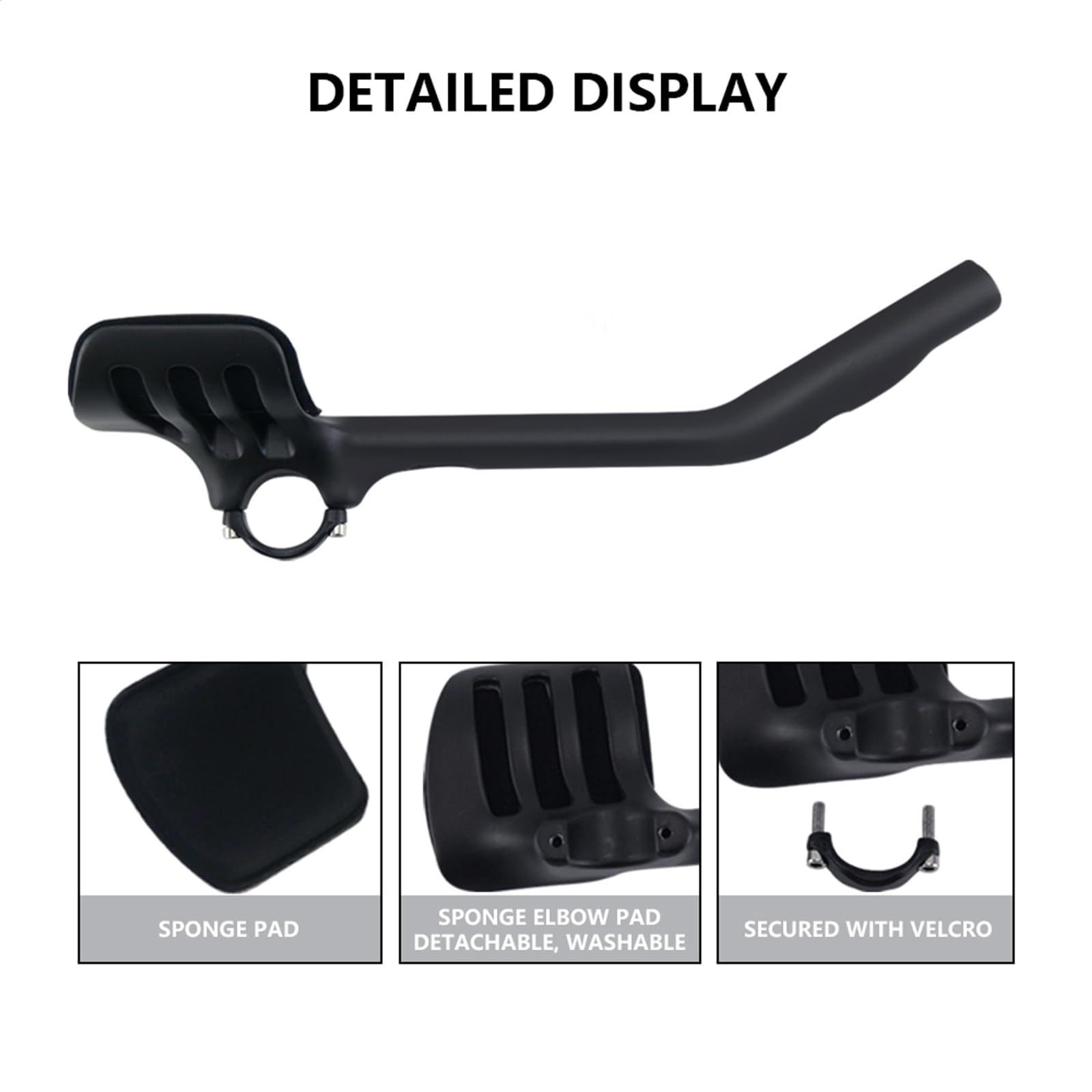 Alfa Pasca manubrio triathlon carbonio 31.8 manubrio bici corsa aero extender manubrio triathlon manubri bici estensione 30° UD opaco 360mm | Manubrio per bici da corsa e triathlon, in carbonio, UD, opaco