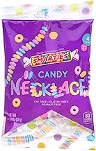 Smarties Candy Necklace - Bulk Candy - Gluten Free & Vegan, Fruit Flavored, Hard Candy on Stretch String - Perfect for Birthdays & Halloween Hard Candy - 4 Necklaces Per Bag 2.9 oz (Pack of 1)