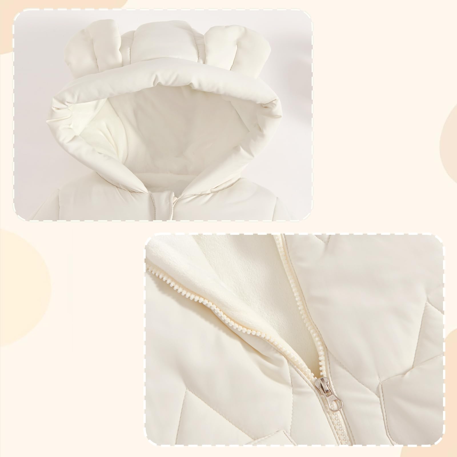 JiAmy Combinaison d'hiver bébé garçon fille neige nouveau-né 0-12 mois