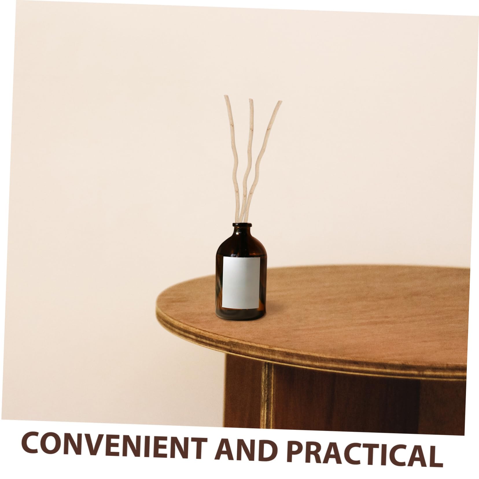VALICLUD 4 Sätze Aromatherapie-Stick Schilf Duftend Natürlich Schüttgut Duftstöcke Streifen Öle Für Diffuser Bad Rosa Öldiffusor Enthalten Diffusor-Sticks Wesen Beige Hölzern 50 Stück * 4