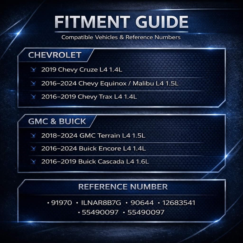 Iridium Spark Plugs, 4-Pack (91970, ILNAR8B7G) - Compatible with 2016-2020 Chevrolet Cruze/Equinox/Malibu/Trax, Buick Encore/Cascada & GMC Terrain with 1.4L or 1.5L L4 Engine