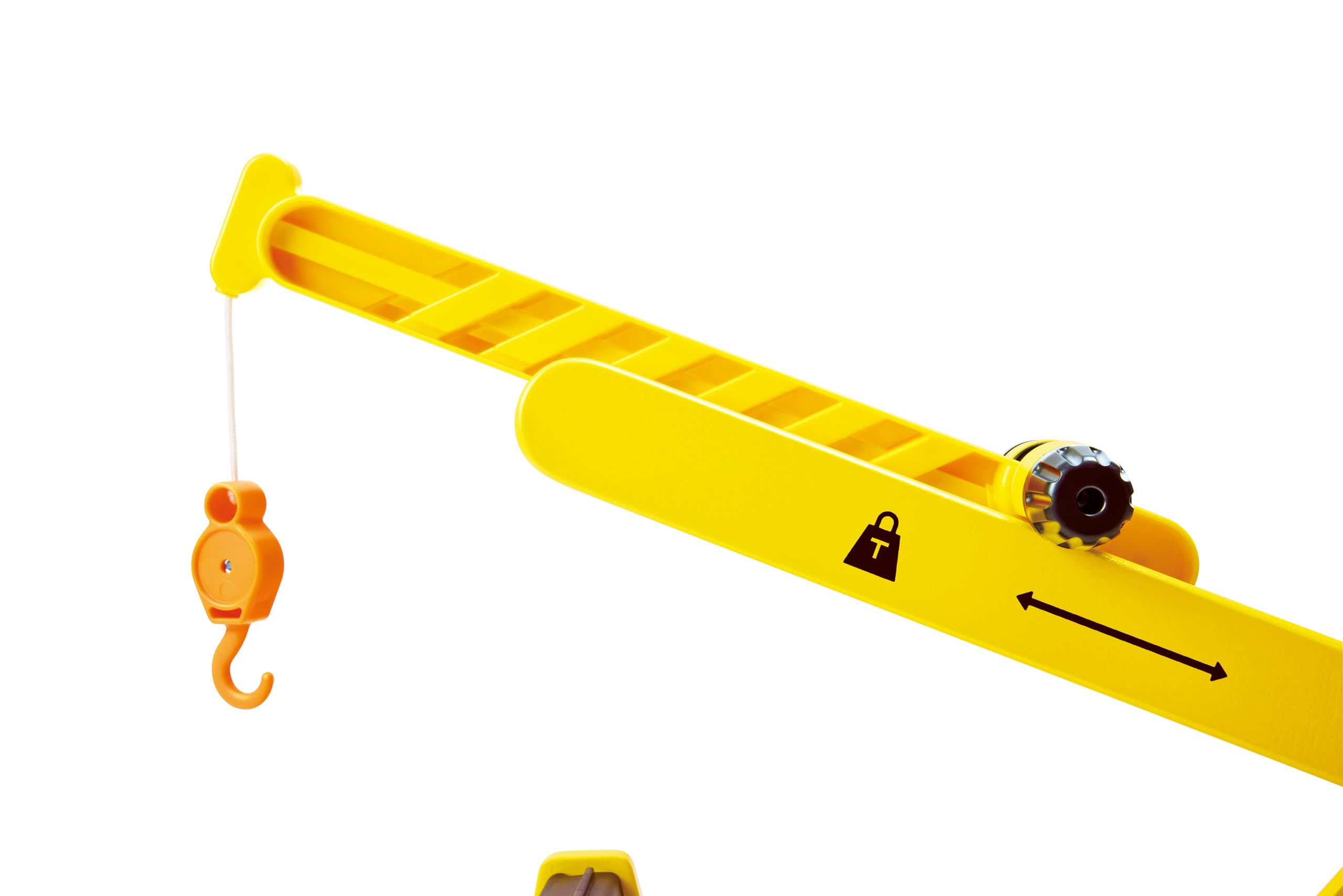 Hape Mobiles Kran- und Baustellenset - ausfahrbarer Kranarm, Rollenspiel für Kinder, Baustellen Spielzeug mit Kran und Zubehör, Fahrzeug- und Lernspiel aus Holz, für Kinder ab 2 Jahren