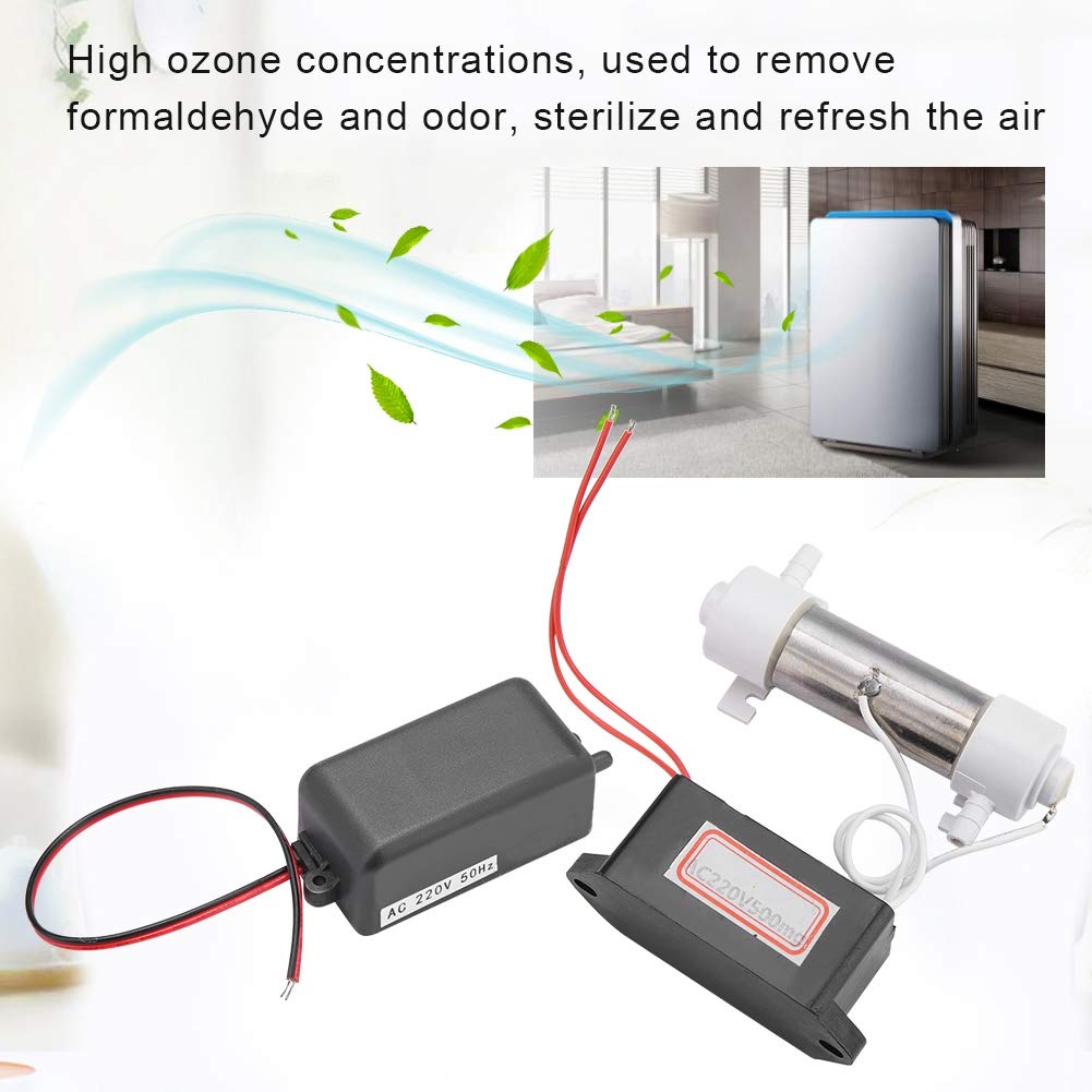 Générateur d'ozone-500mg Tube générateur d'ozone pour générateur d'ozone avec Accessoires pour stériliser Les purificateurs d'air domestiques(220V)
