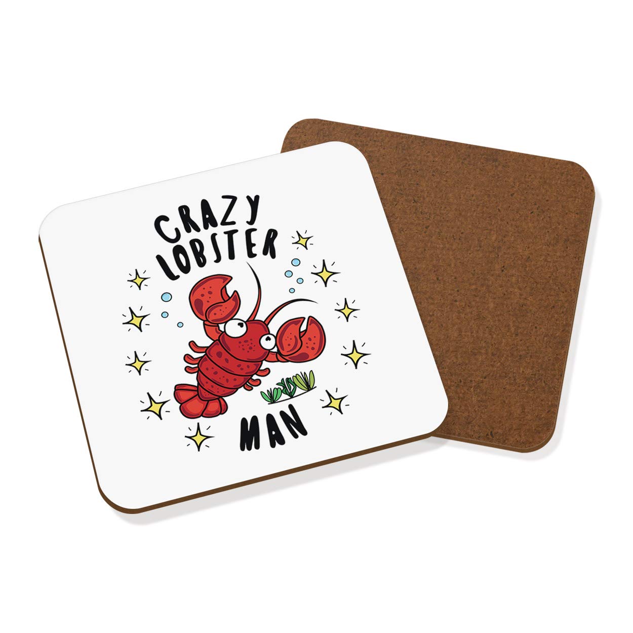Crazy Lobster Man Stars Coaster Drinks Mat