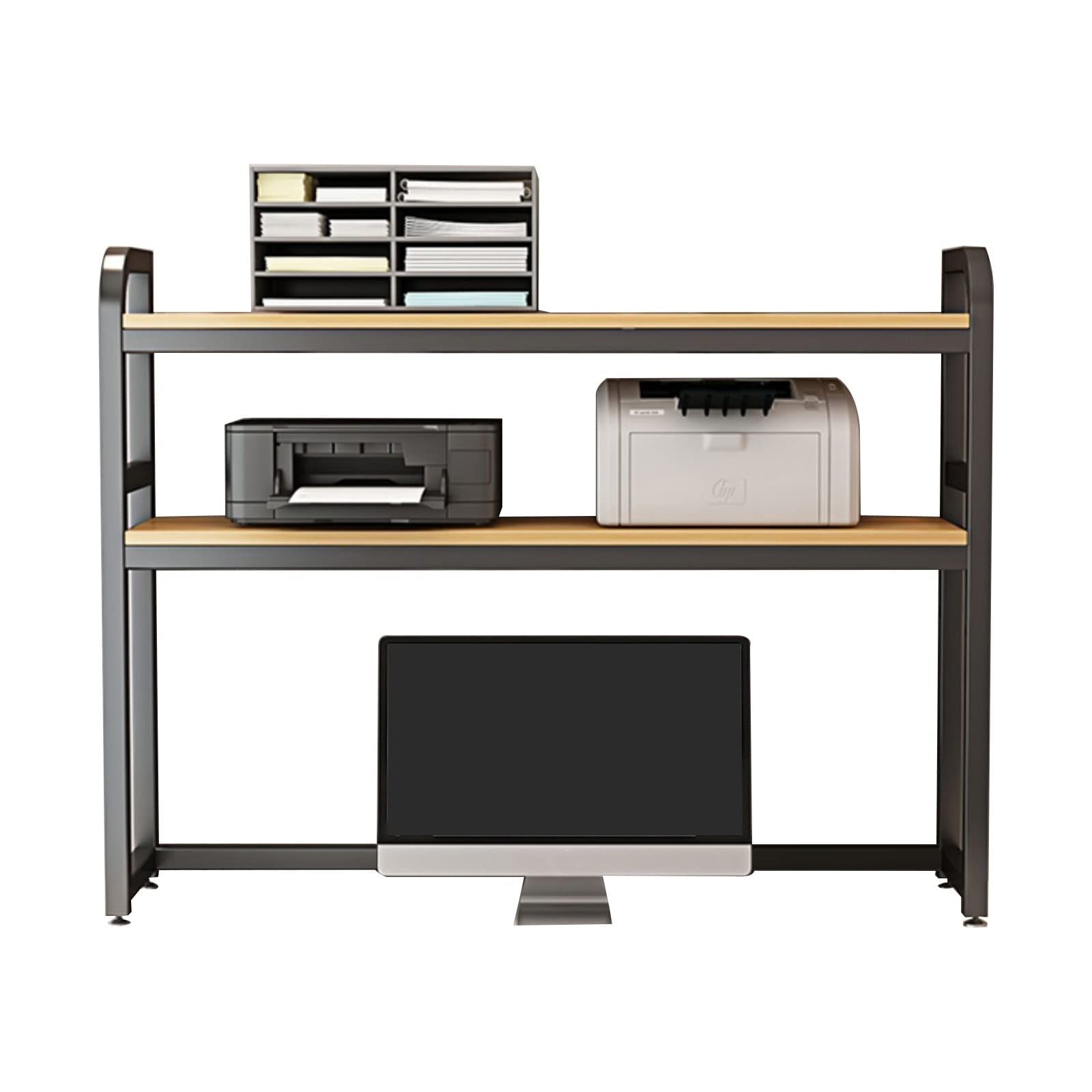 Bureau-Opbergrek Wit - Multifunctionele Boekenplank Organizer