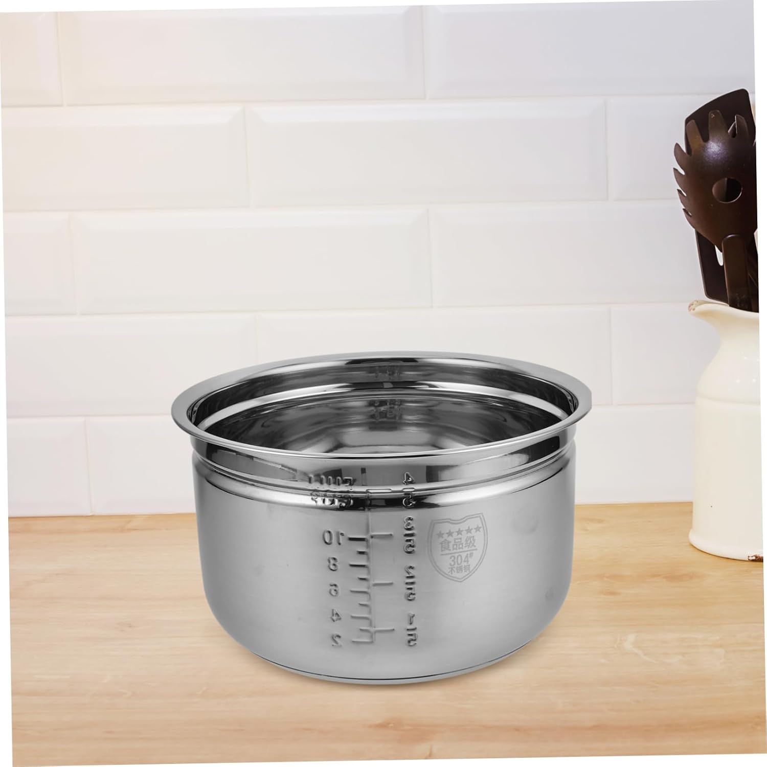 1set Stainless Steel Inner Cooking Pot Rice Draining Basket for Electric Pressure Cooker and Rice Cooker Efficient Water Drainage and Flavor Enhancement for Home Kitchen Use