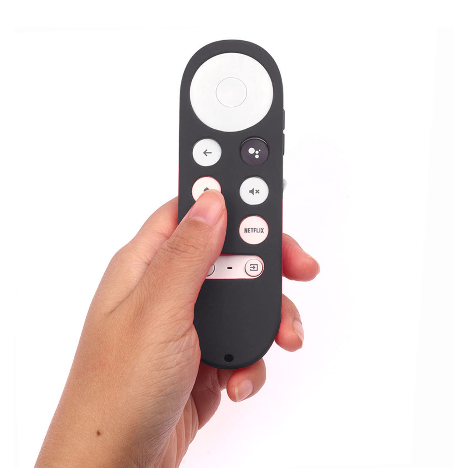 Cover per Telecomando in Morbido Silicone, Custodia Protettiva Antiurto per Telecomando per Chromecast con TV (Grigio profondo)