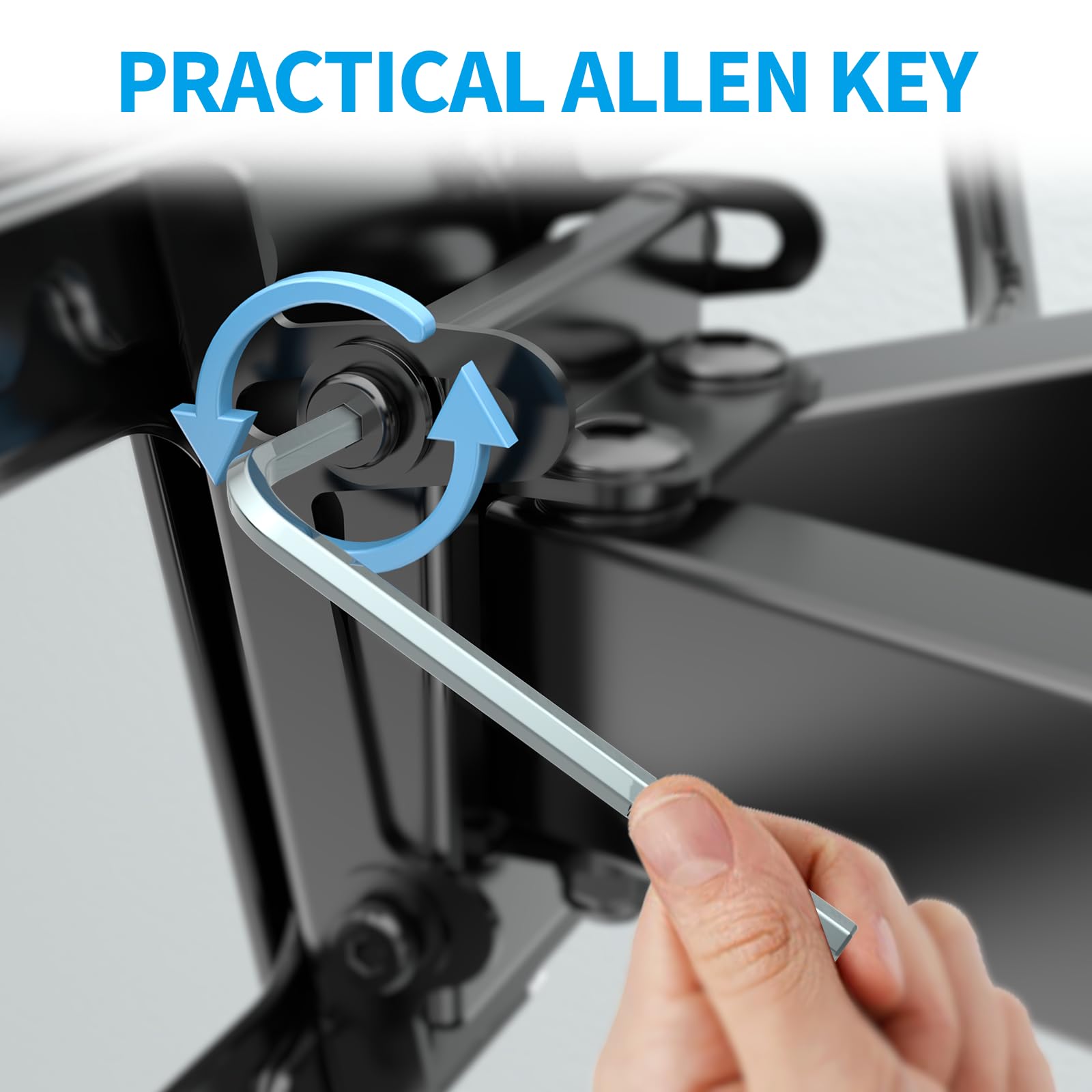 HOME VISION TV Wall Mount Lag Bolt Kit - M7x55mm Bolts, Anchors, Washers, Allen Key & Bubble Level