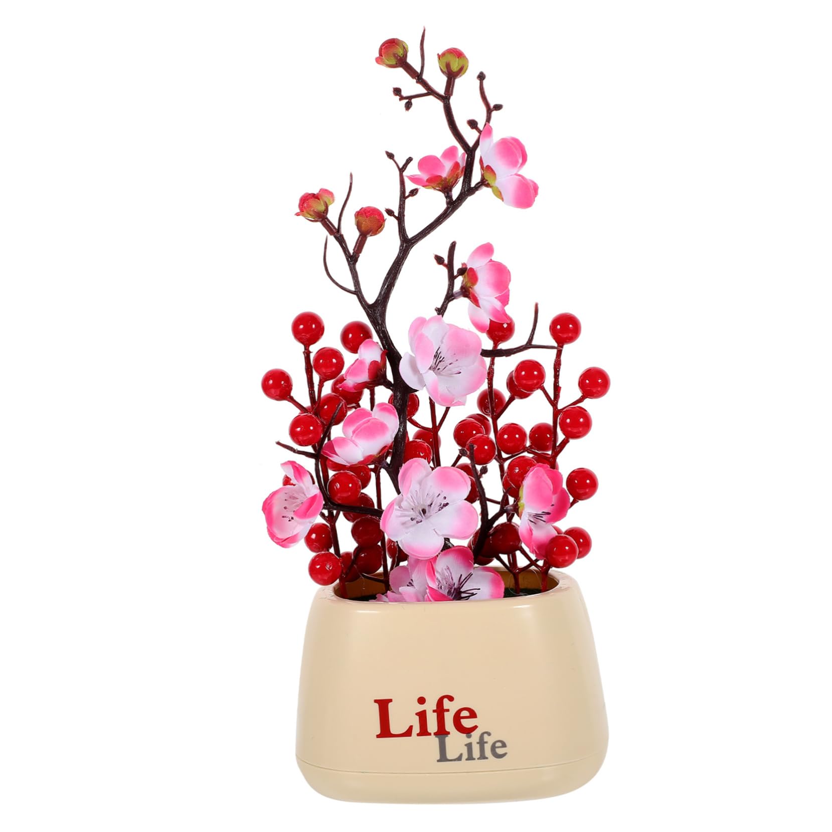 唐木 盆栽の造花の飾りオブジェ、中国風 【公式通販】