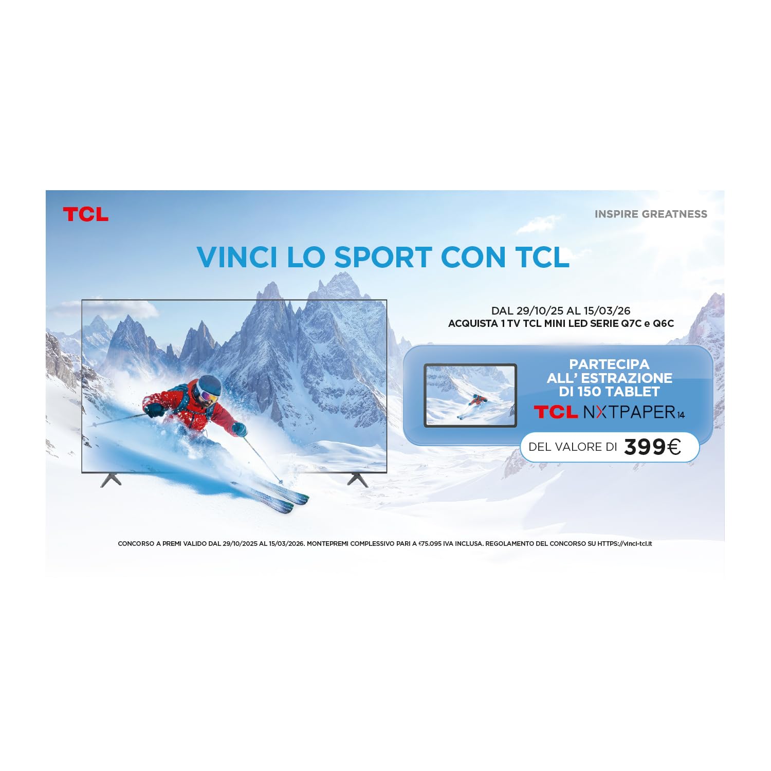TCL 50Q7C QLED TV 4K 50 Pollici - HDR 2000 Hz Google TV - Dettaglio