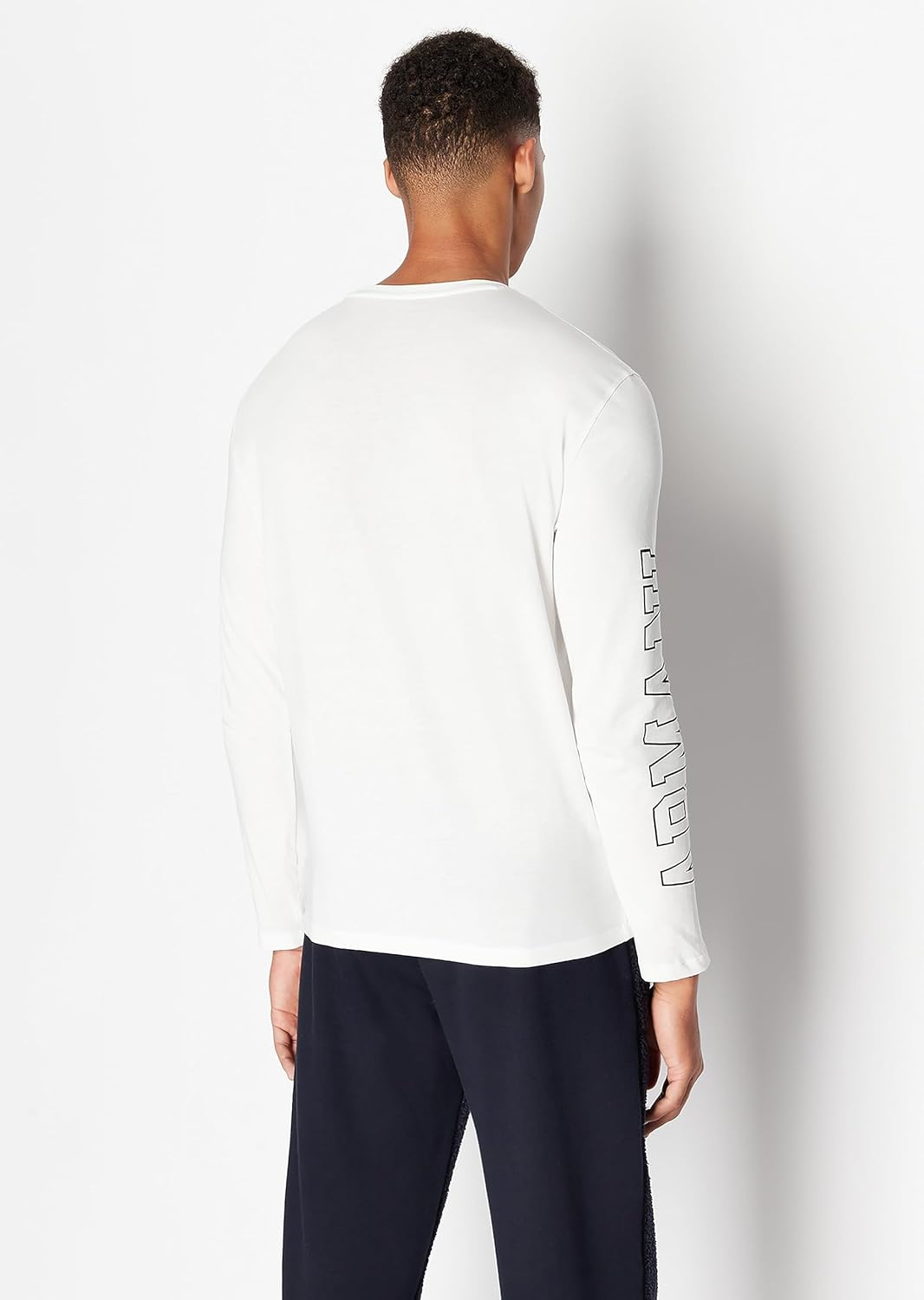 Armani Exchange A|X Men's Regular Fit Crew Neck Long Sleeve Collegiate Capsule Tee - Image 4