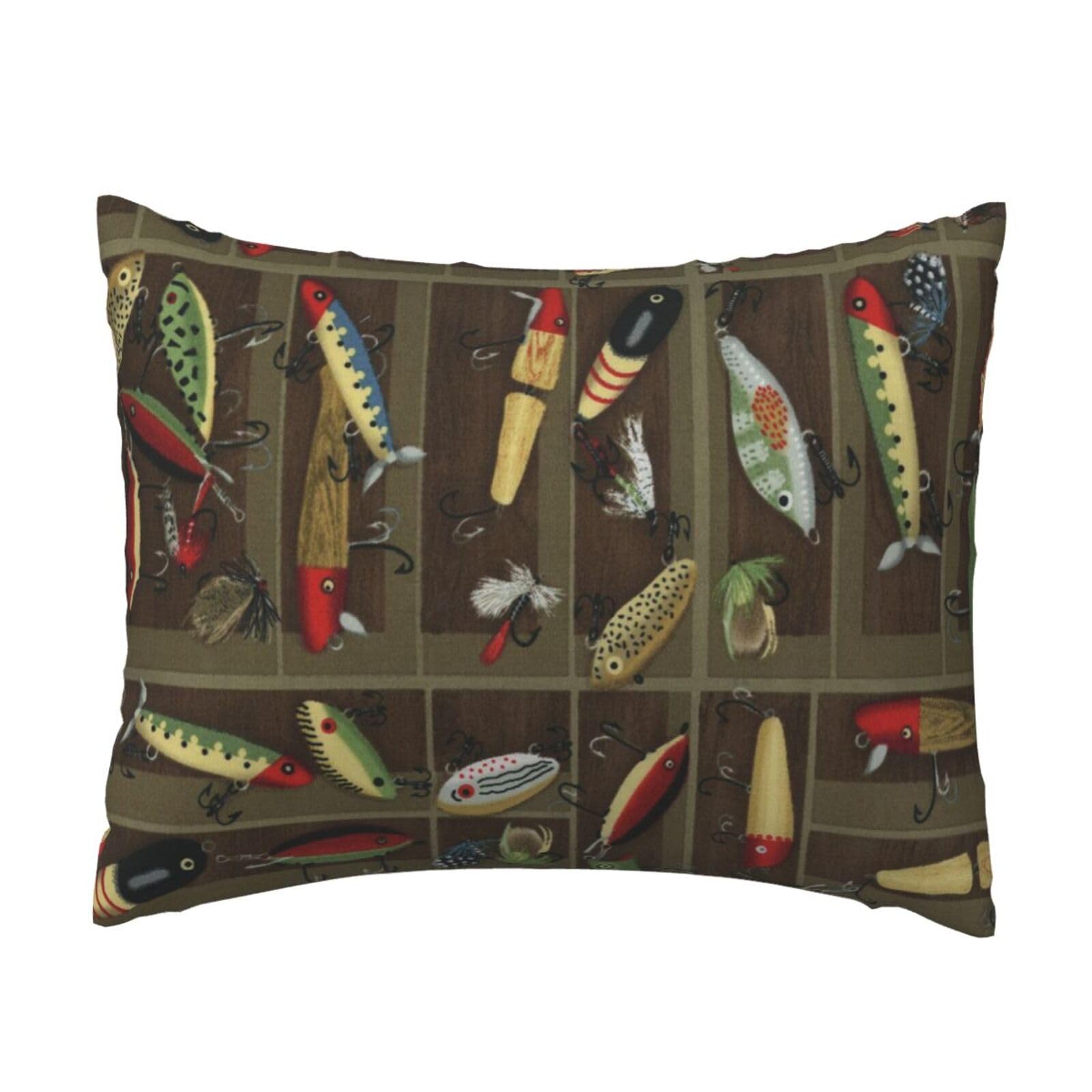 GSGCSBYMLG Fishing Lure Style printed Pillow Case 20x26in Cushion Cover