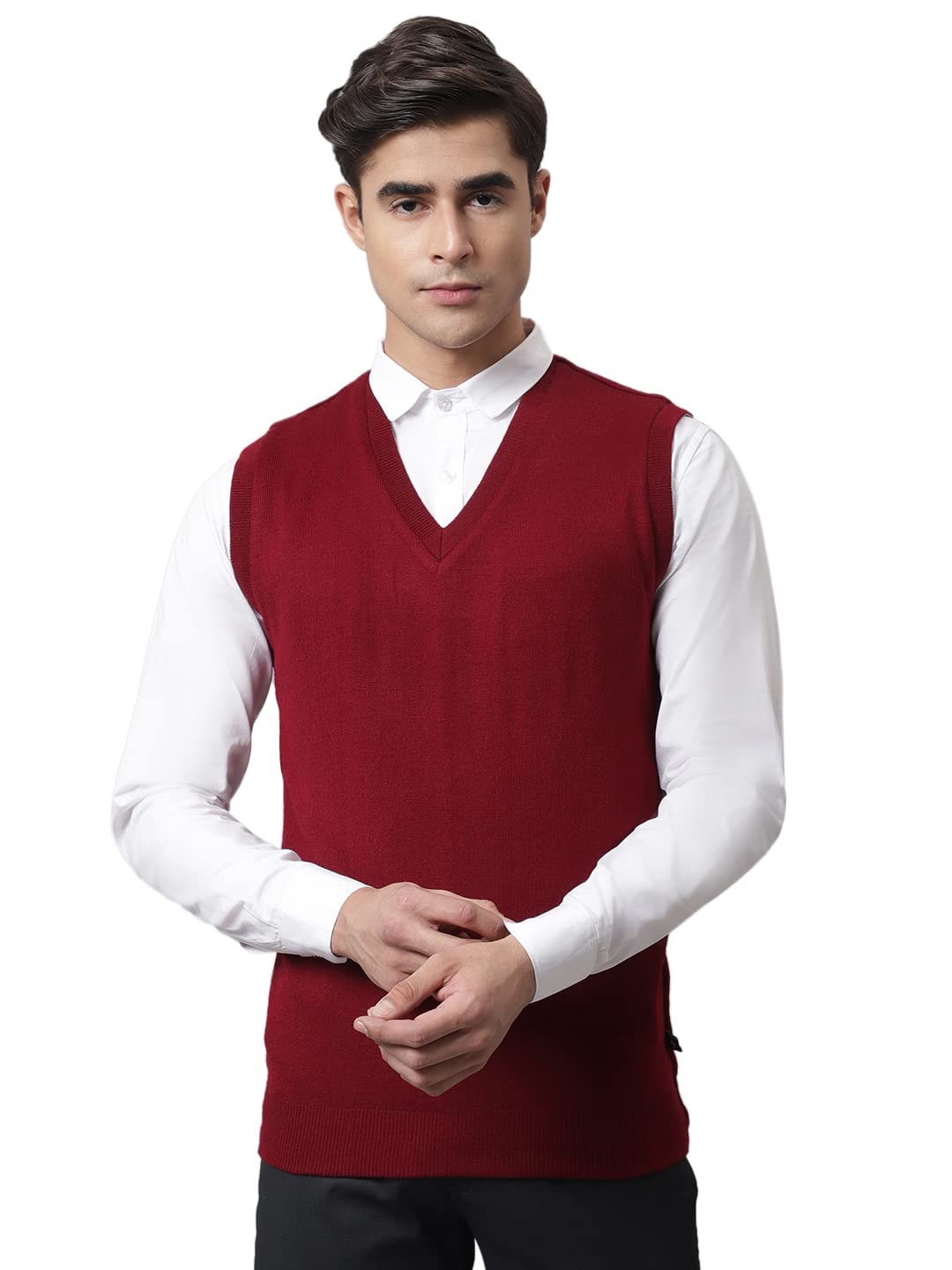 CantabilMen Maroon Reversible Sweater