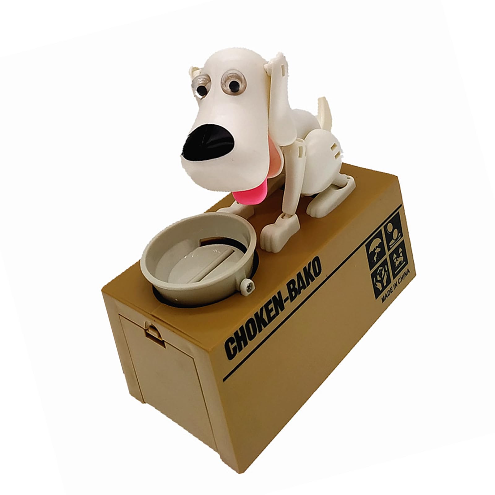 Zbiianxer A Dog Stealing Coin Money Saving Box Electric Utomatic Piggy Banks Coin Organizers For Family Use Birthday Gift Dog Steal Money Jar