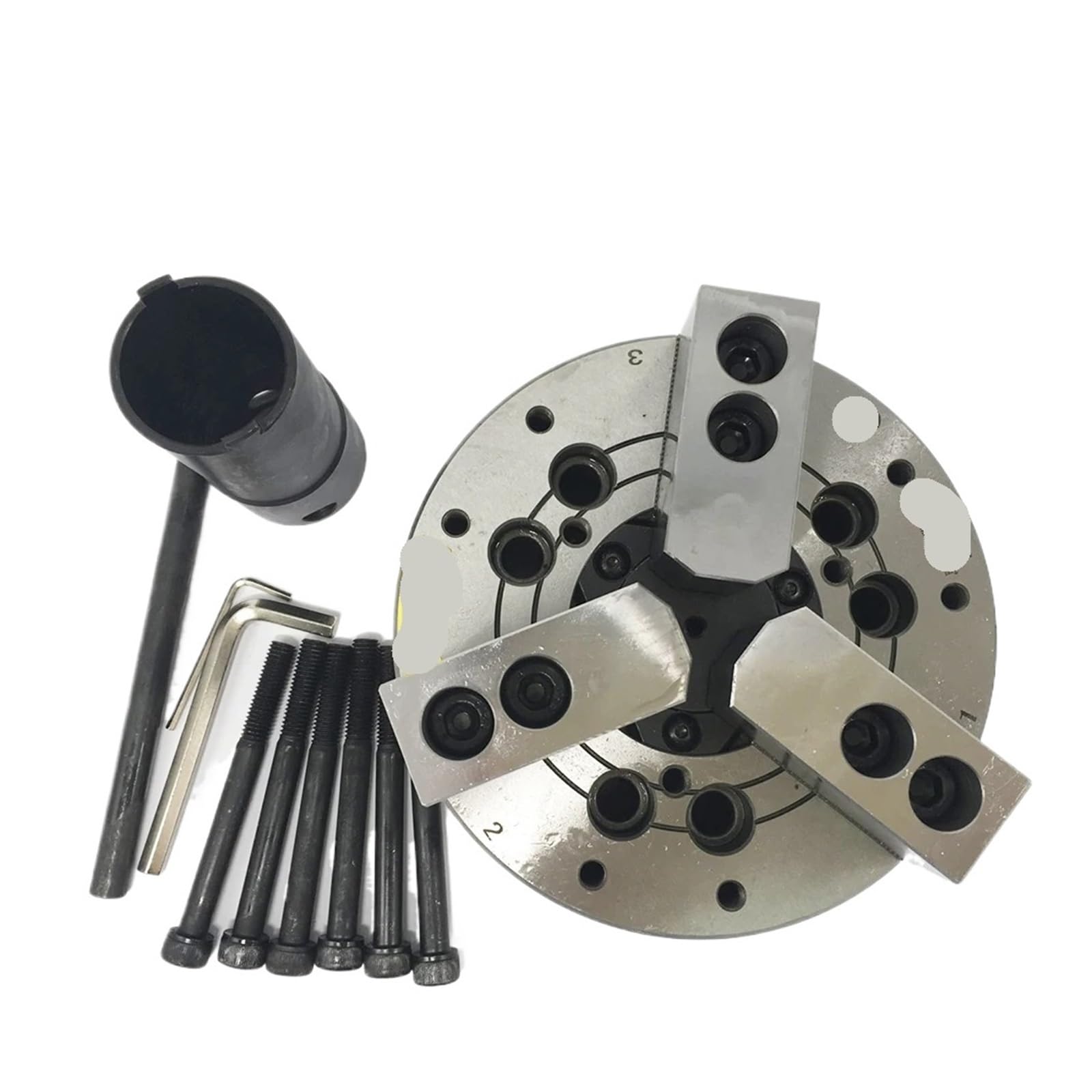 Pjfcewfdgx 3 Jaw Hollow 6" 152.4Mm Hydraulic Chuck A5 Flange For Lathe(3 Jaw Hollow)