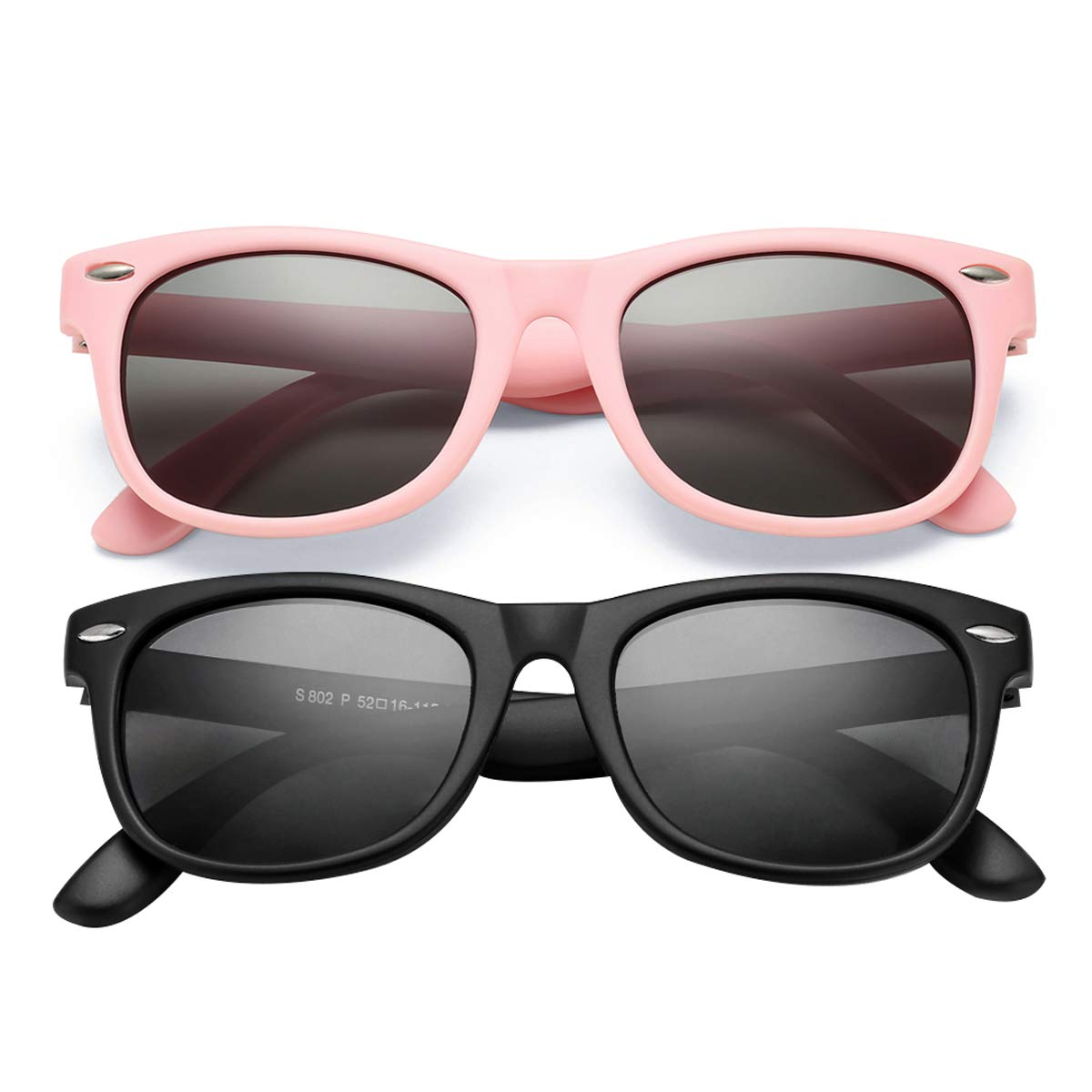 COASION Kids Polarized Sunglasses Age 3-9 Flexible Shades UV Protection